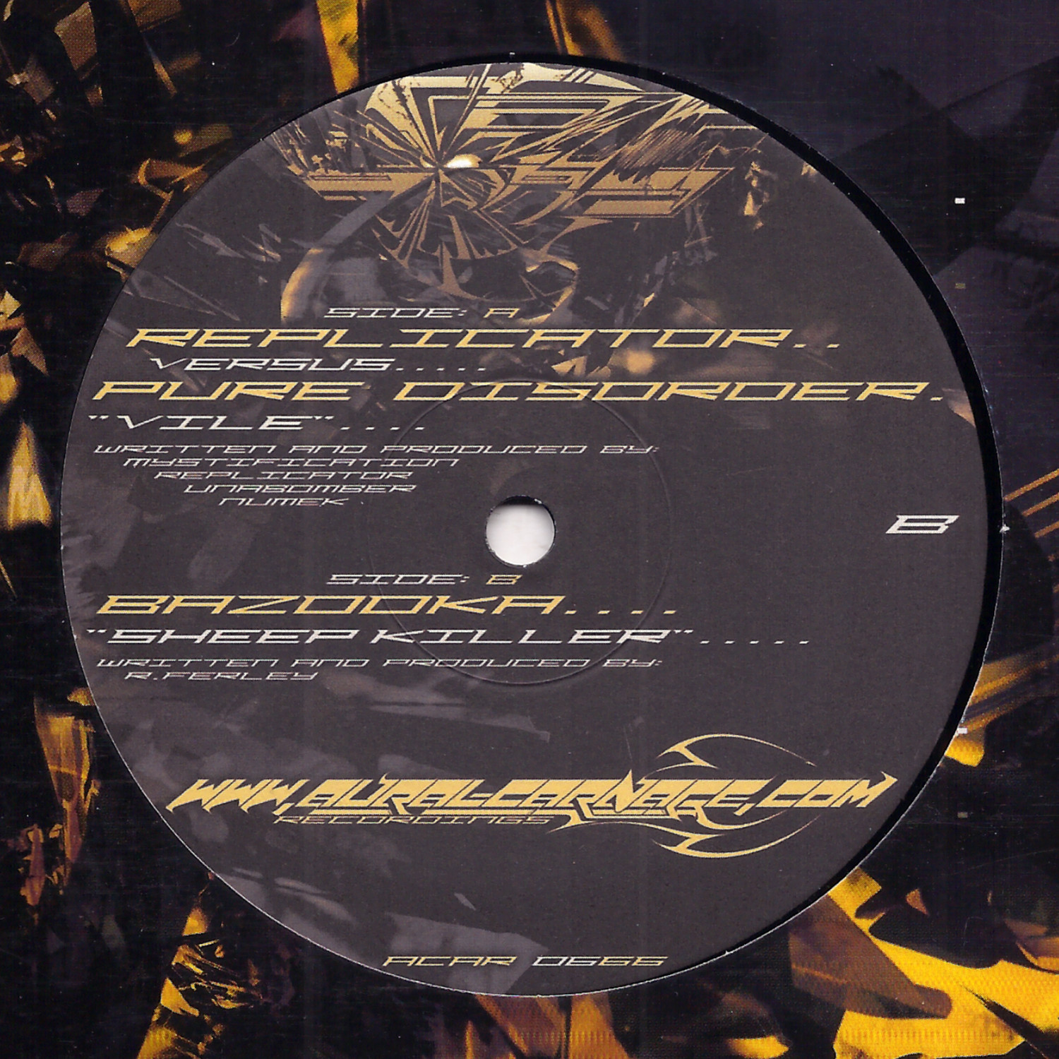 Replicator vs.Pure Disorder/Bazooka split 12" Replicator vs.Pure Disorder/Bazooka split 12"