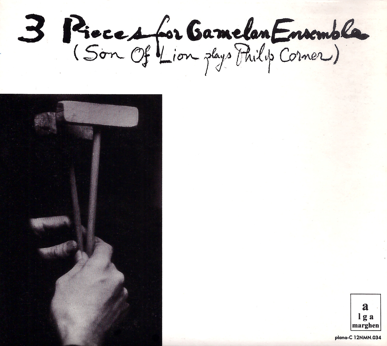Alga-Marghen-plana-c-12NMN-034 Philip Corner: 3 Pieces For Gamelan Ensemble