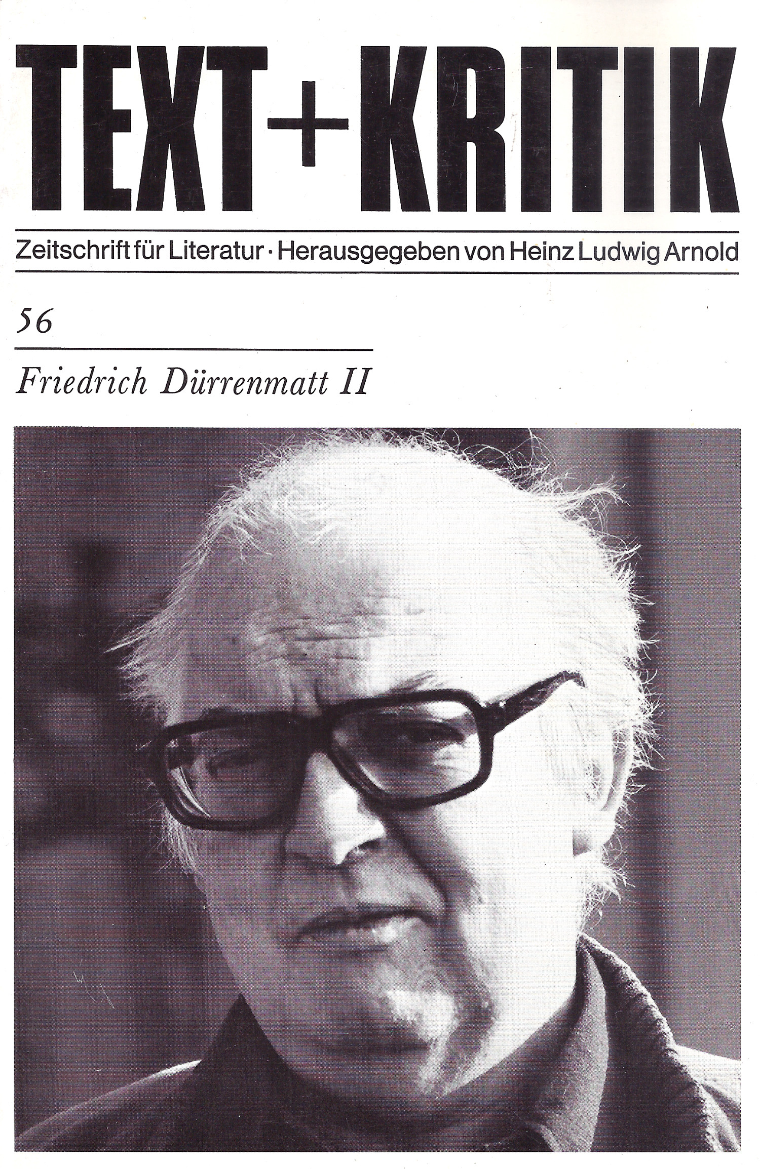 Text-Kritik56-DurrenmattII Text + Kritik - Zeitschrift für Literatur Heft 56 - Friedrich Dürrenmatt II