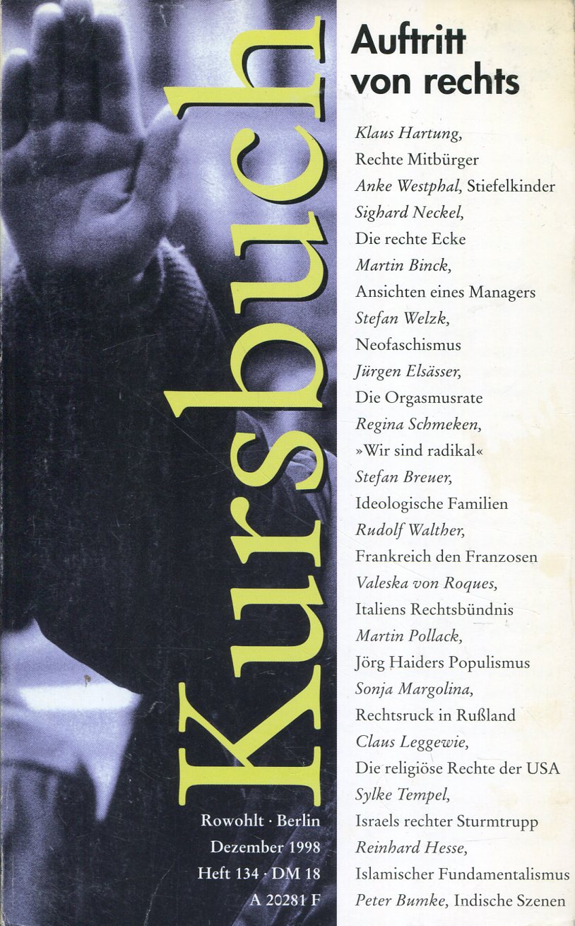 Kursbuch 134 - Auftritt von rechts