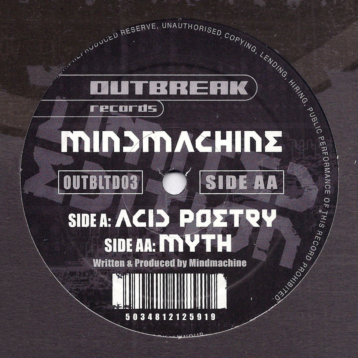 OUTBLTD3 Mindmachine: Acid Poetry / Myth