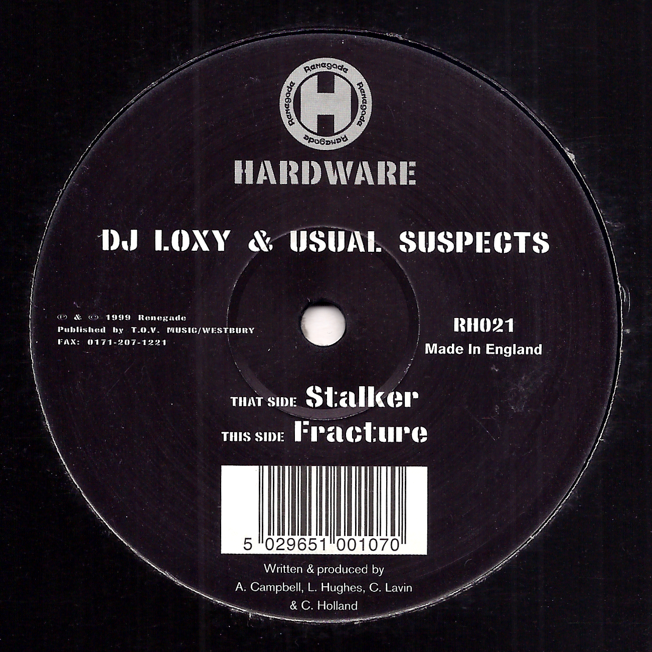 RH021 DJ Loxy & Usual Suspects: Stalker / Fracture