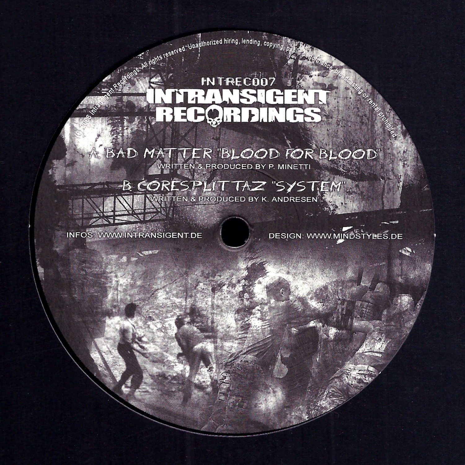 Bad Matter/Coresplittaz split 12"