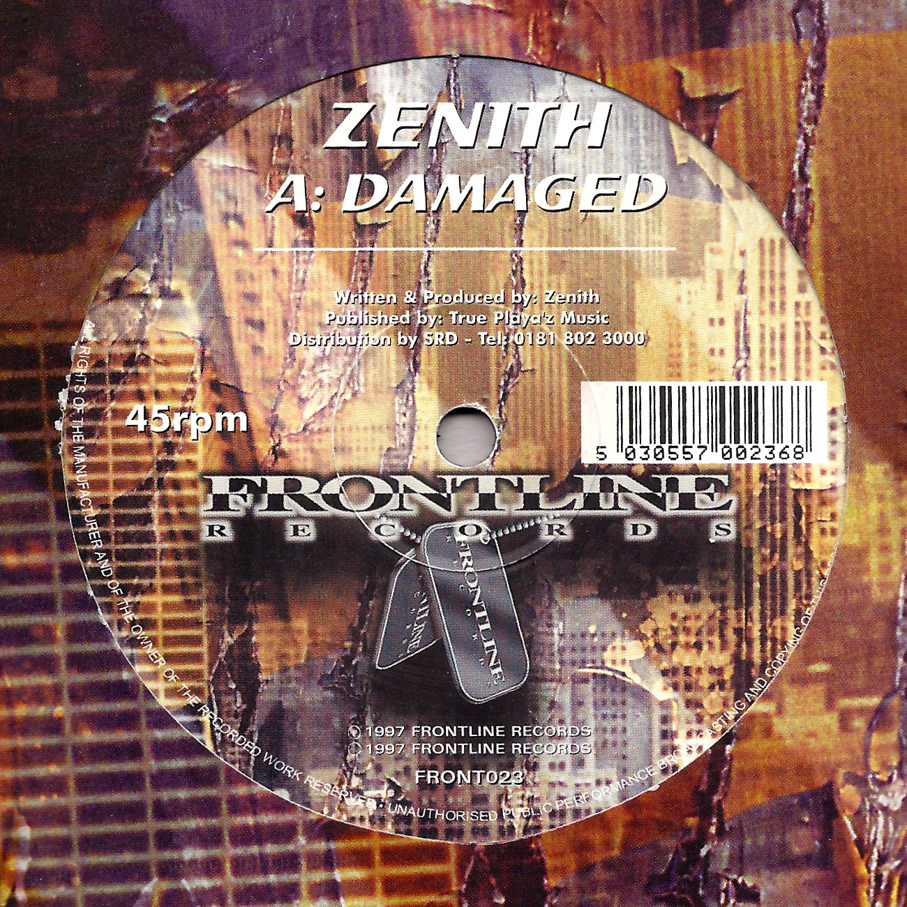 FRONT023 Zenith: Damaged / Immortal