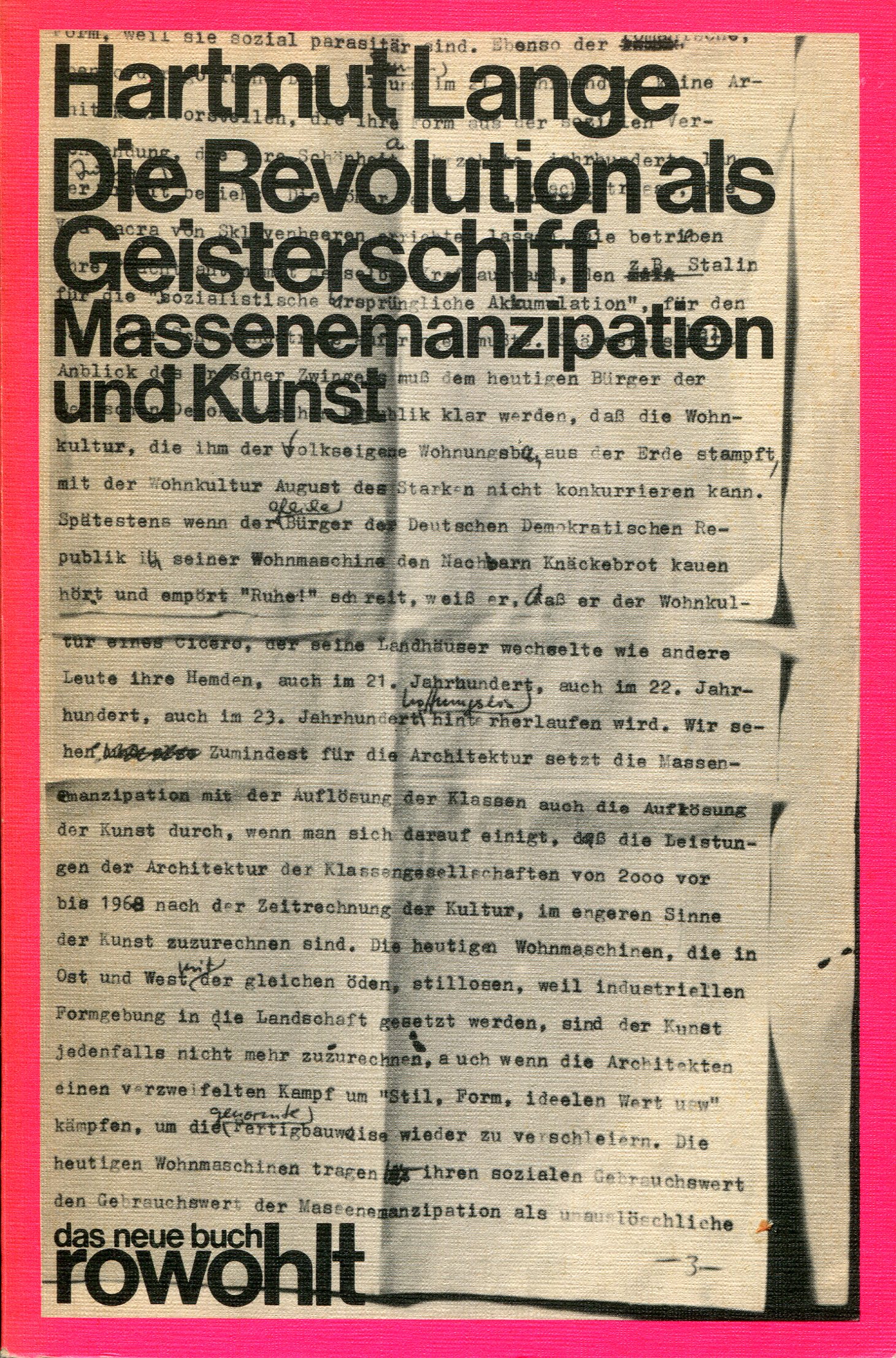LangeGeisterschiff001 Hartmut Lange: Die Revolution als Geisterschiff - Massenemanzipation und Kunst