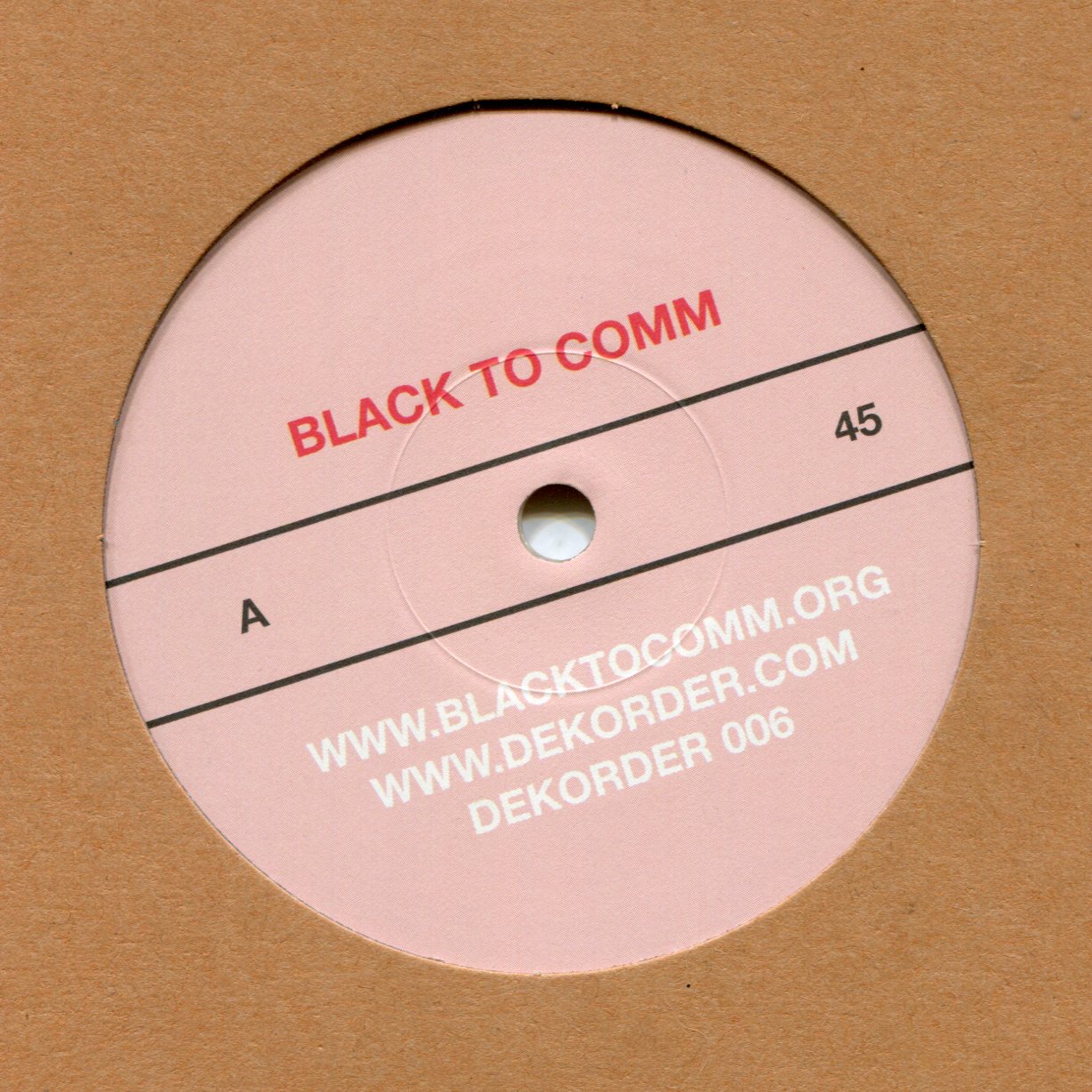 Black to Comm: Dekorder 006
