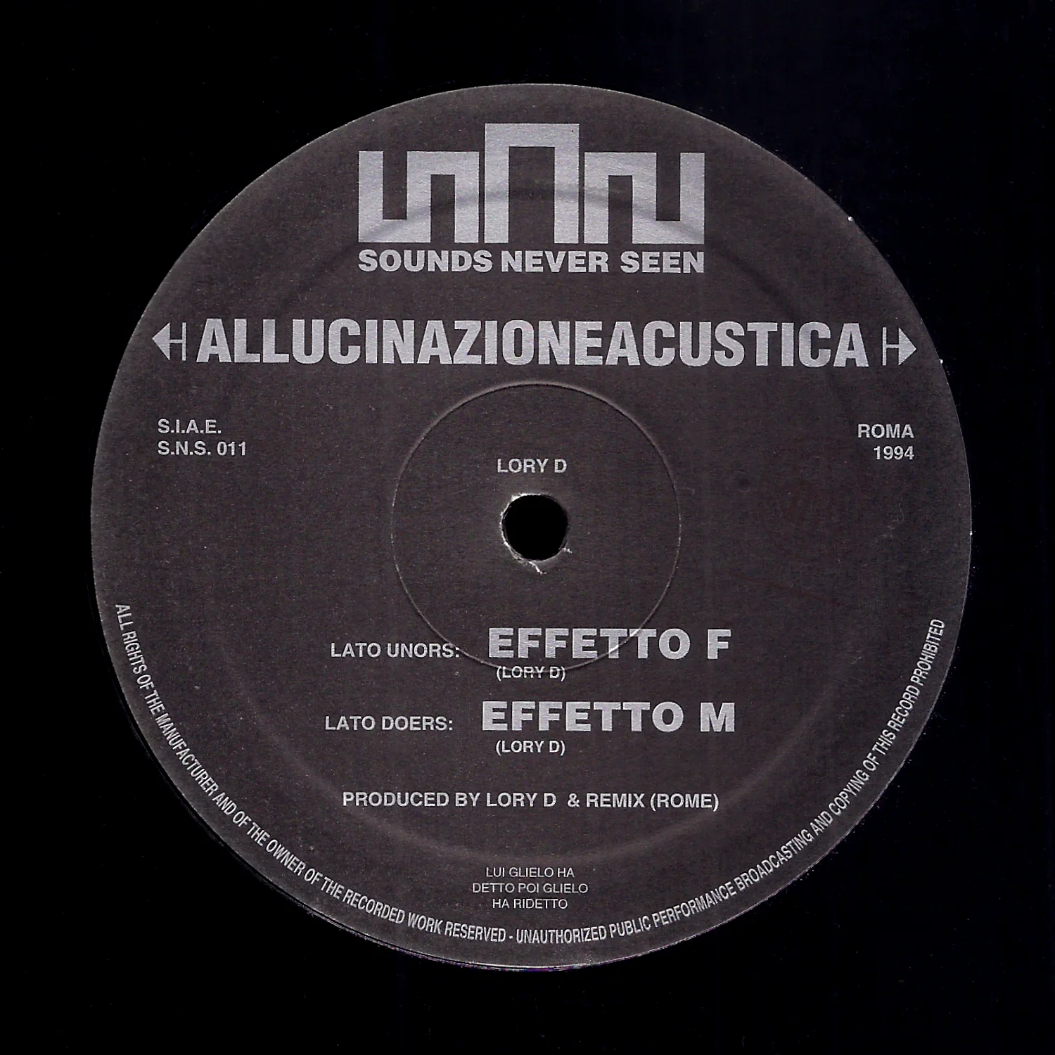 Lory D: Allucinazioneacustica