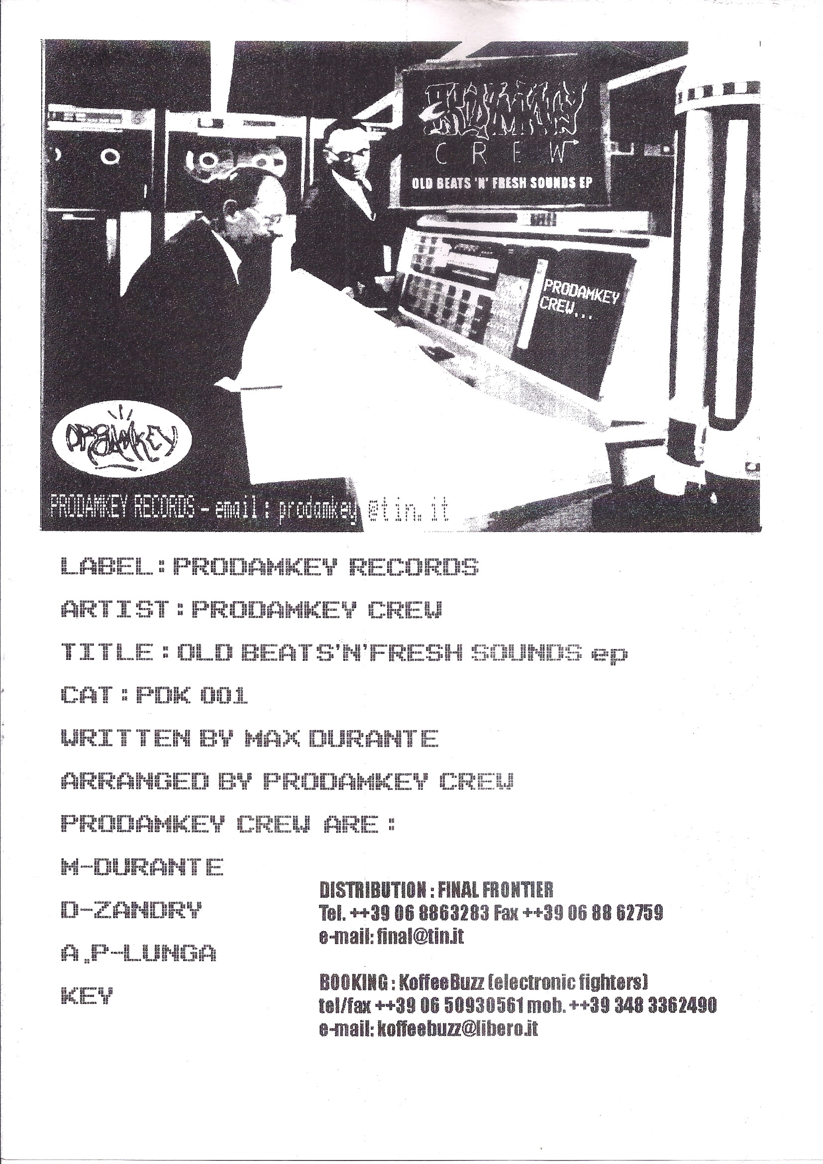 Prodamkey Crew: Old Beats 'N' Fresh Sounds EP