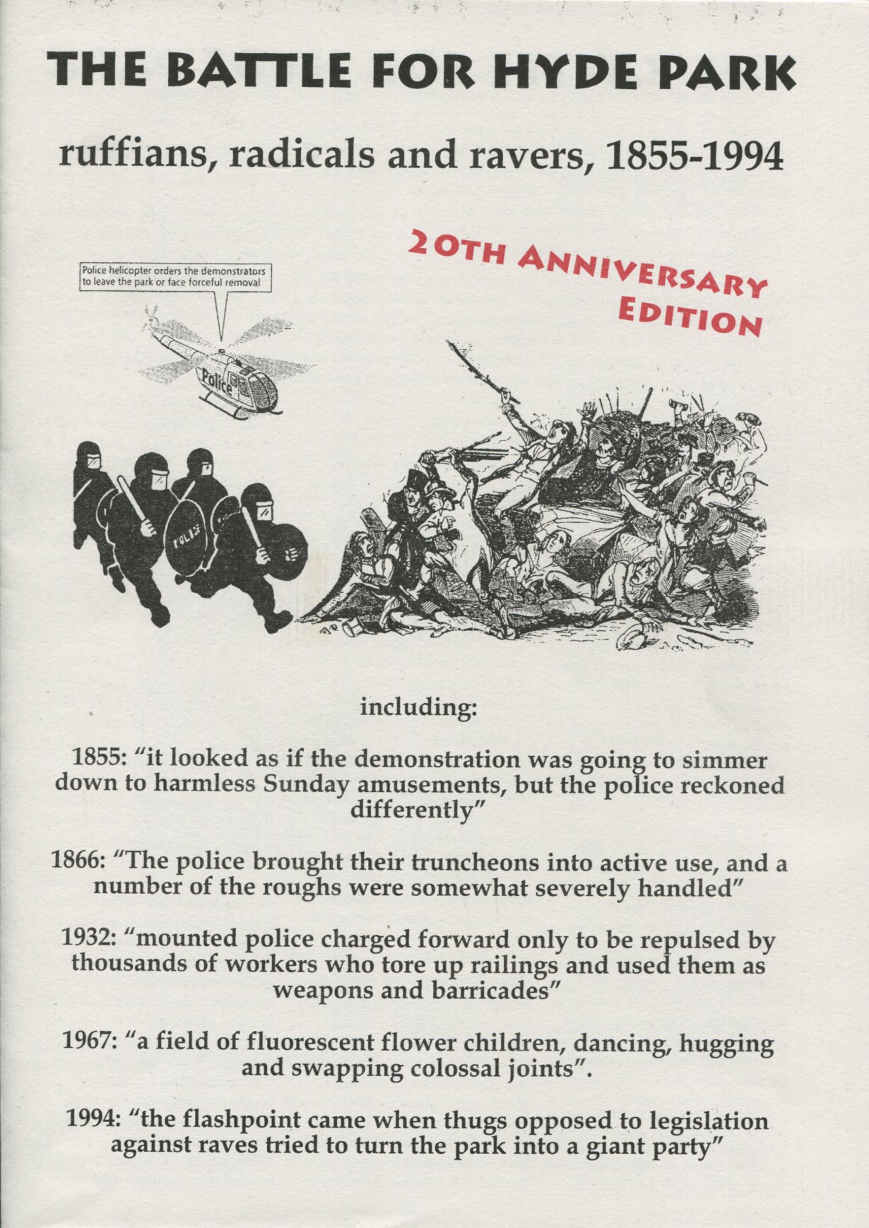 The Battle for Hyde Park - ruffians, radicals and ravers, 1855-1994