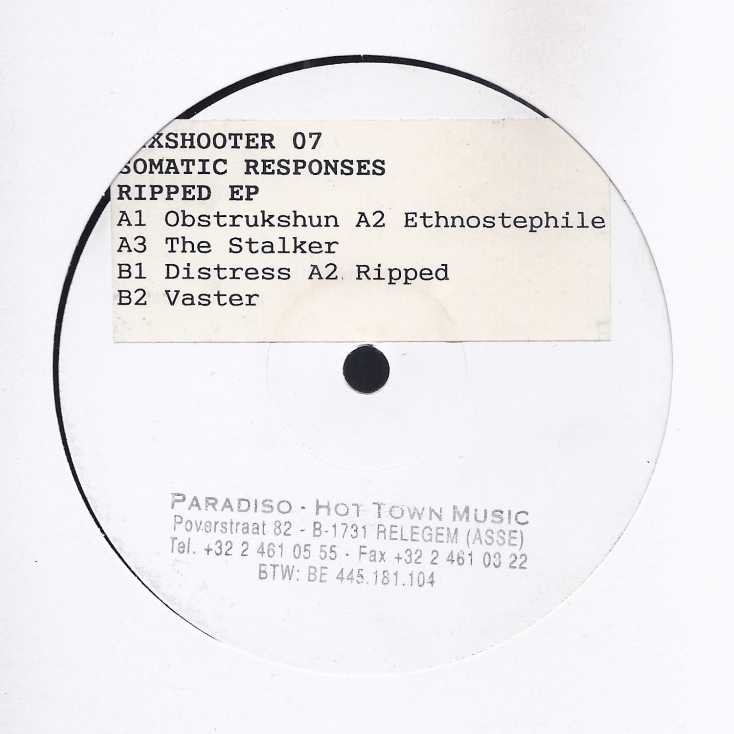 Somatic Responses: Ripped EP (white label promo)