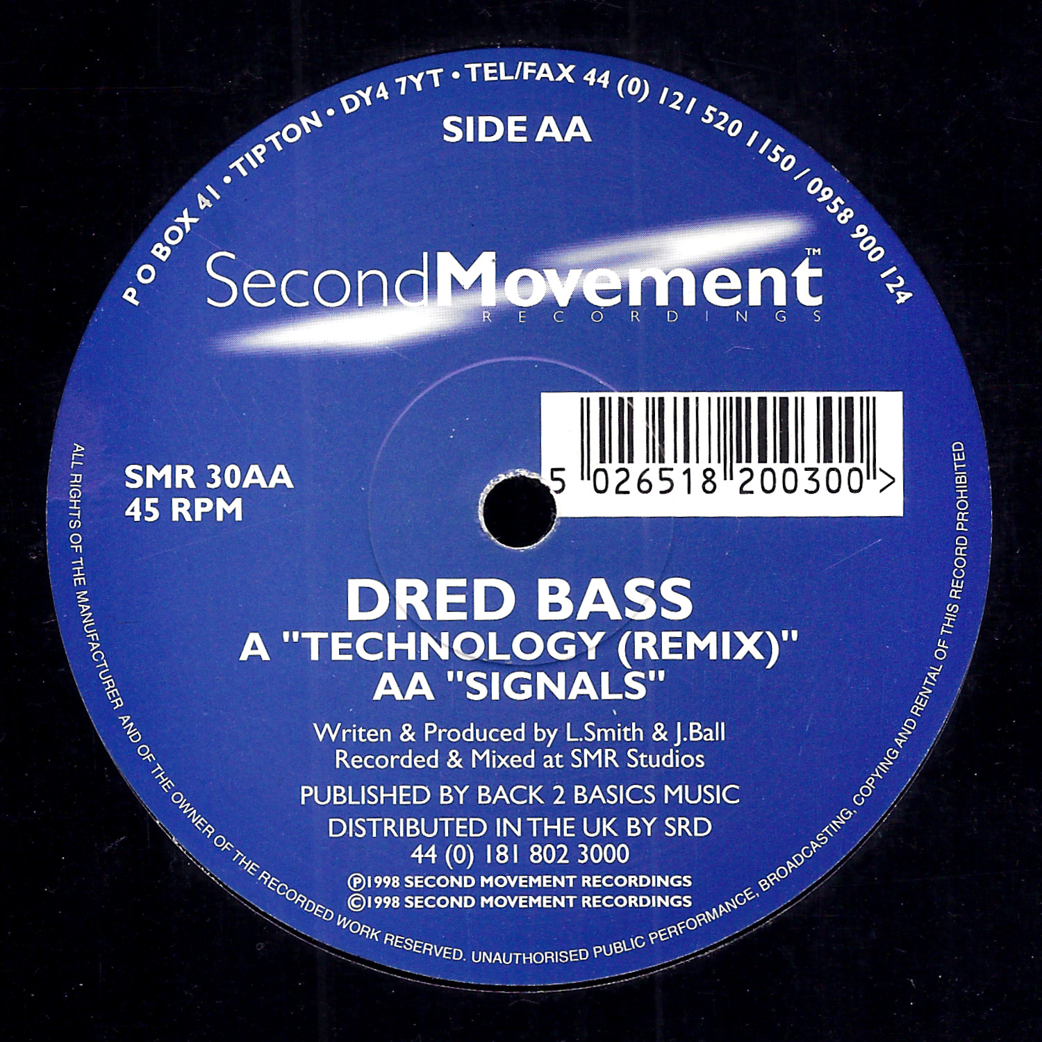 Dred Bass: Technology (Remix) / Signals Dred Bass: Technology (Remix) / Signals