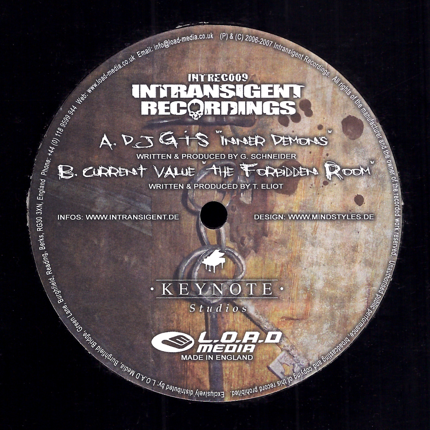 DJ G-I-S/Current Value: Inner Demons/The Forbidden Room