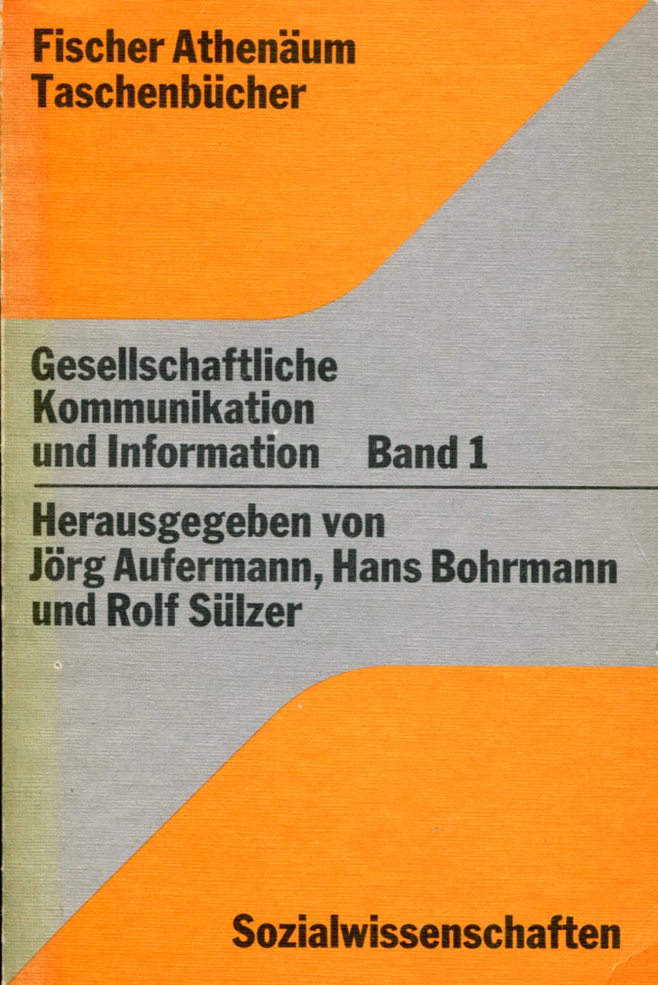 a8b9a18366d90fd842b587b27346dde5 Gesellchaftliche Kommunikation und Information - 2 Bände