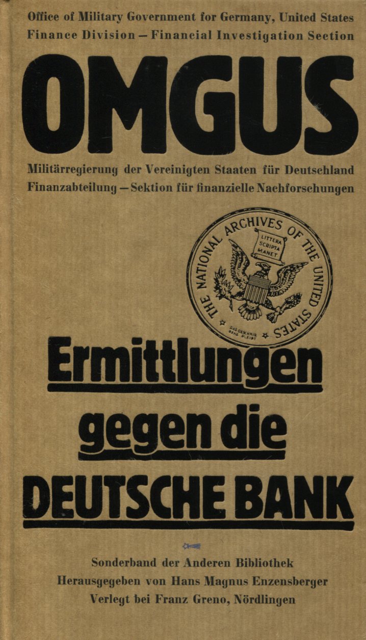 9cb38cd2cab1b13a17dca6e0c3c08bbb OMGUS: Ermittlungen gegen die Deutsche Bank