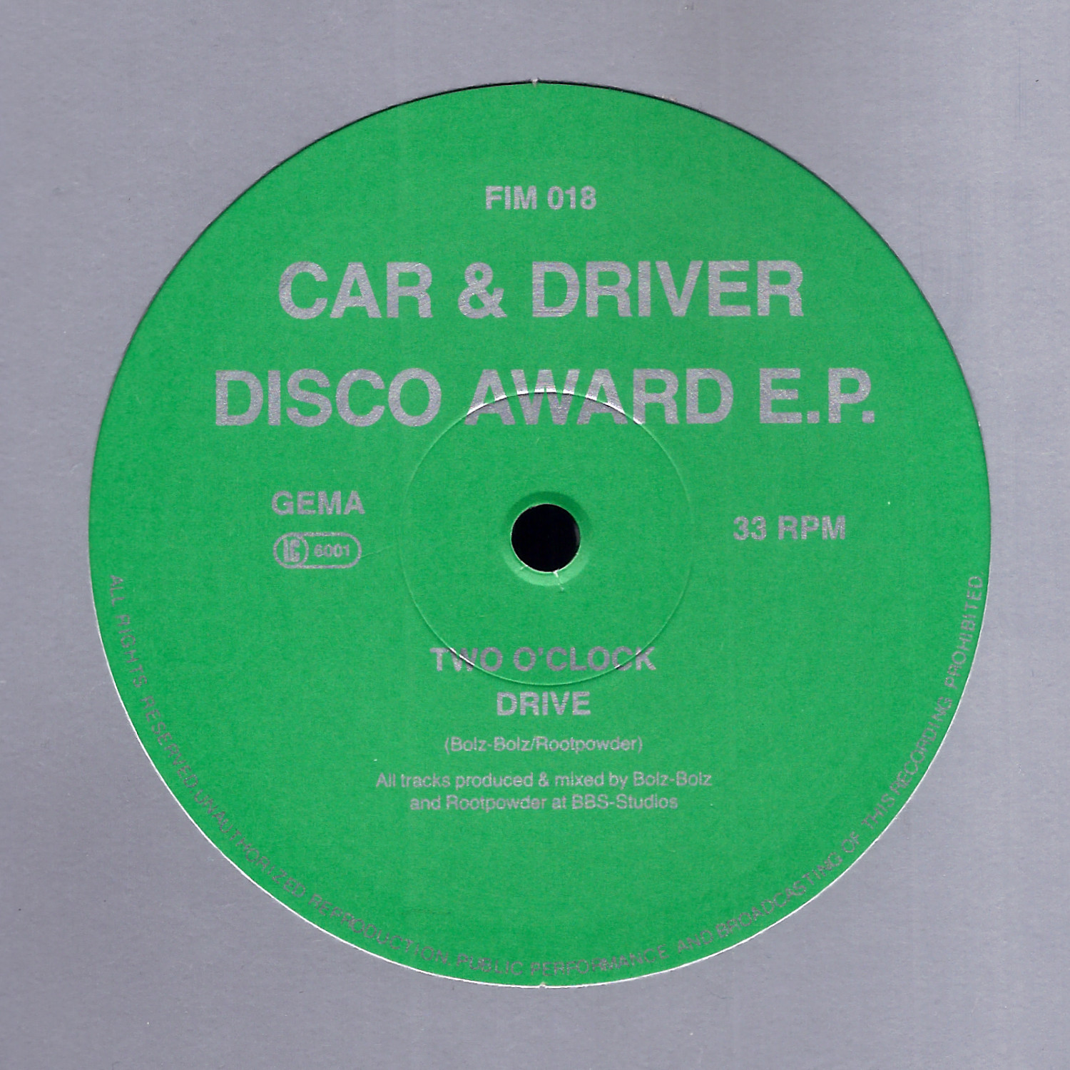 Car & Driver: Disco Award E.P.