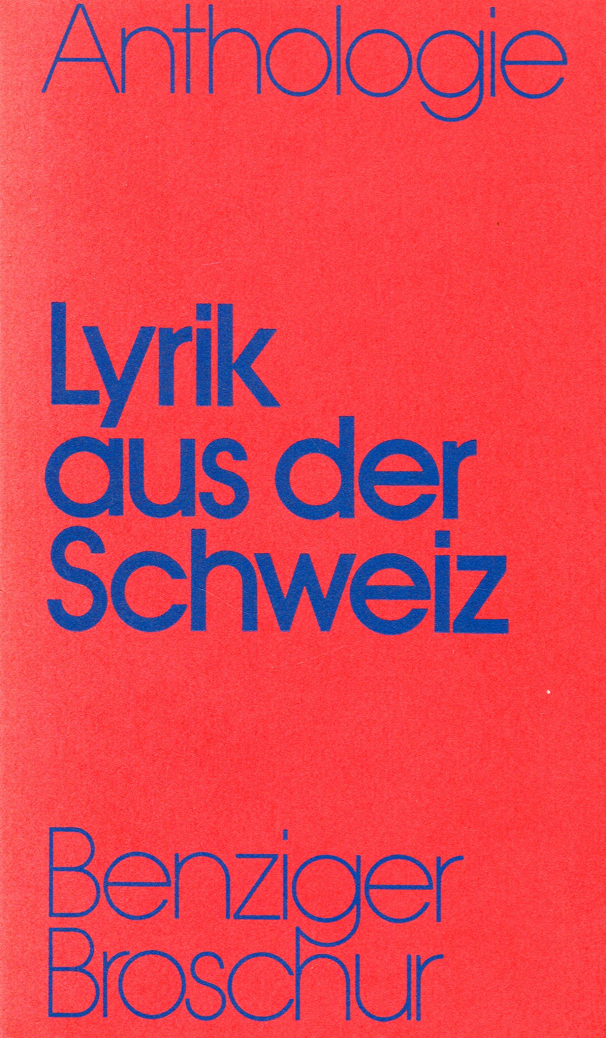 GeerkLyrikSchweiz001 Frank Geerk (Hg.): Lyrik aus der Schweiz - Anthologie